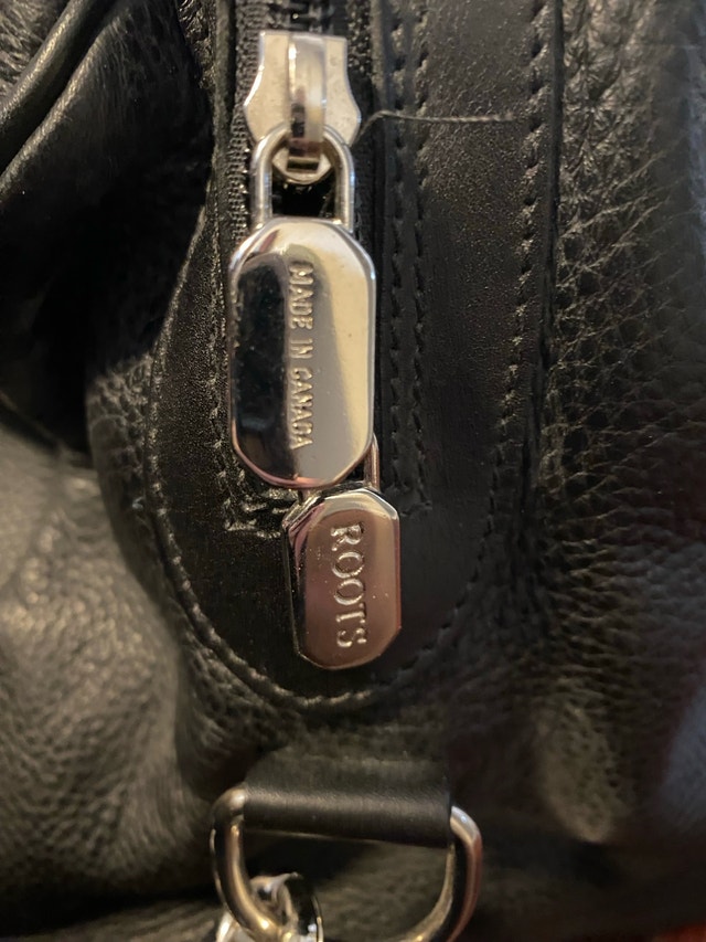 Genuine Roots Black Leather Bag Satchel Carry-on, new - photo 3