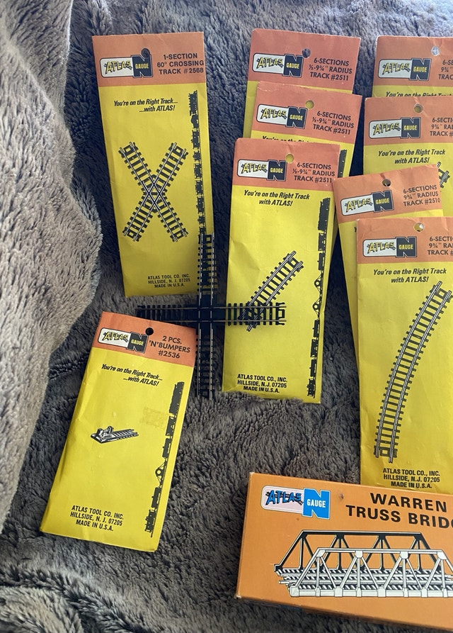 Atlas N-Gauge Model Train Track - 77 pieces - photo 2