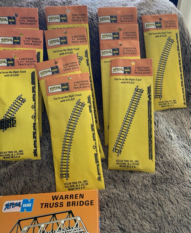 Atlas N-Gauge Model Train Track - 77 pieces - photo 3