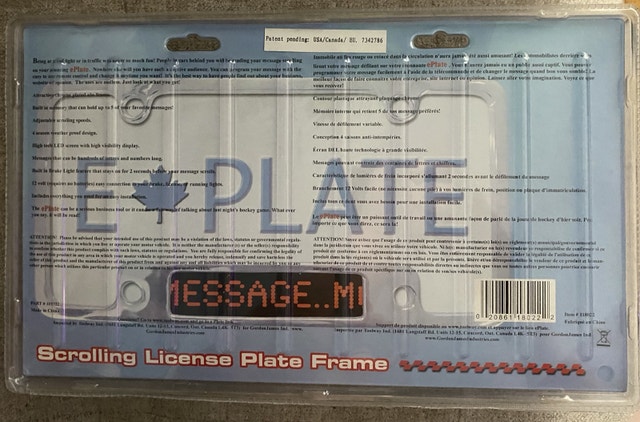 E-Plate Scrolling License Plate Frame - photo 2