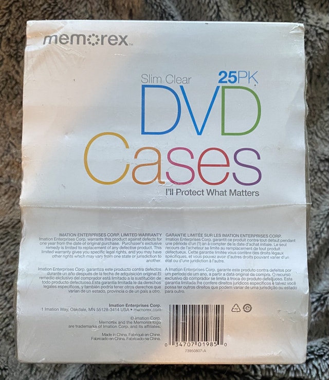 Memorex 25-pack Slim Clear DVD Cases - photo 2