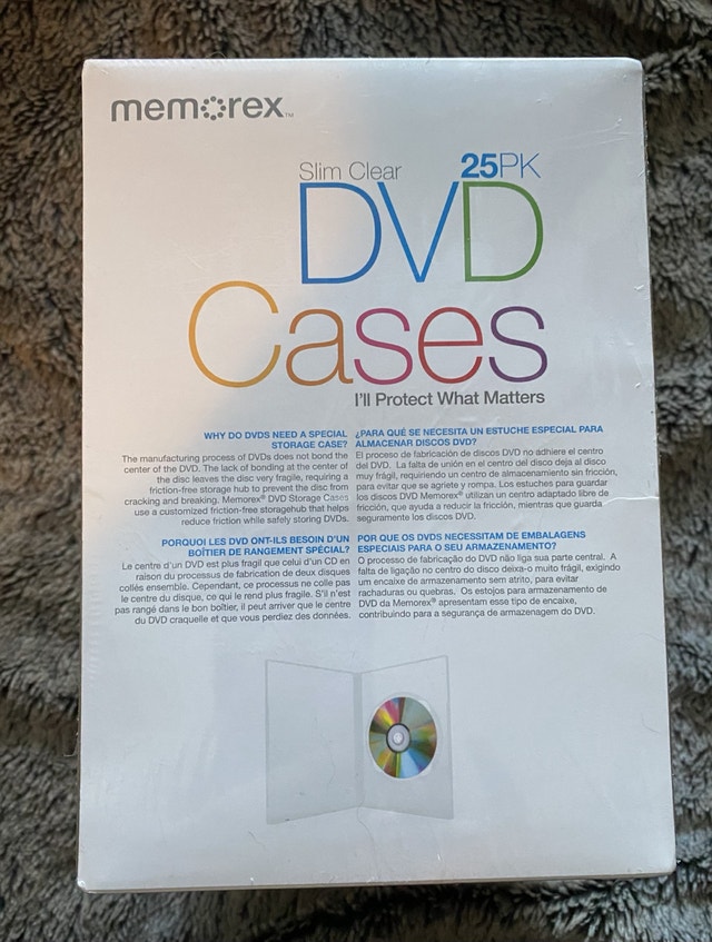 Memorex 25-pack Slim Clear DVD Cases - photo 3