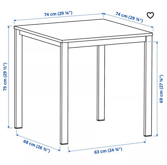 IKEA VIHALS 2 seater dining tables - photo 2