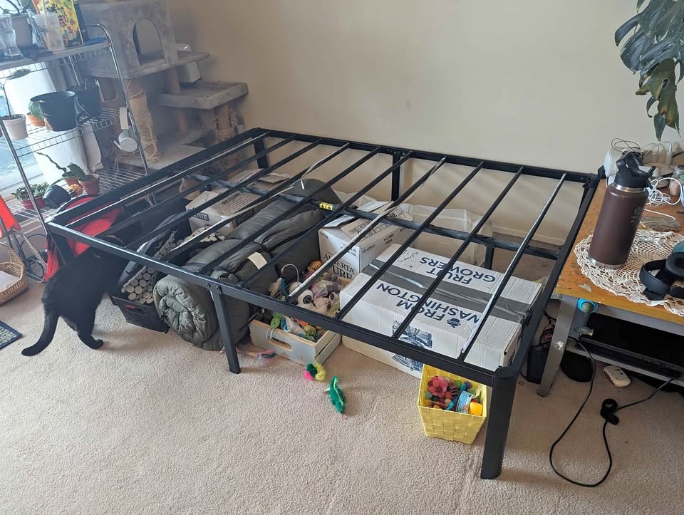 Full mattress and bed frame
