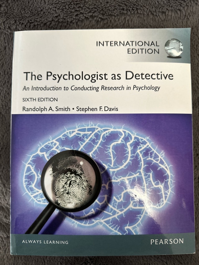 40% Off Retail: PSYC 301 Psychologist as Detective (6th Ed)