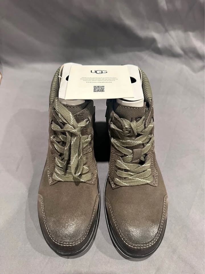 UGG W Hapsburg Ankle Lace-Up/Zip Waterproof Leather Bootie size