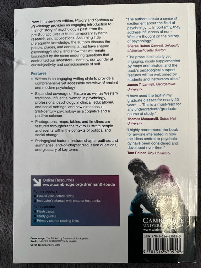 30% Off Retail: PSYC 305 History and Systems of Psychology (7E) - photo 2