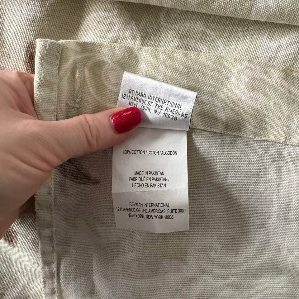 Laura Ashley Floral Damask Cotton Drapes 1990s - photo 3