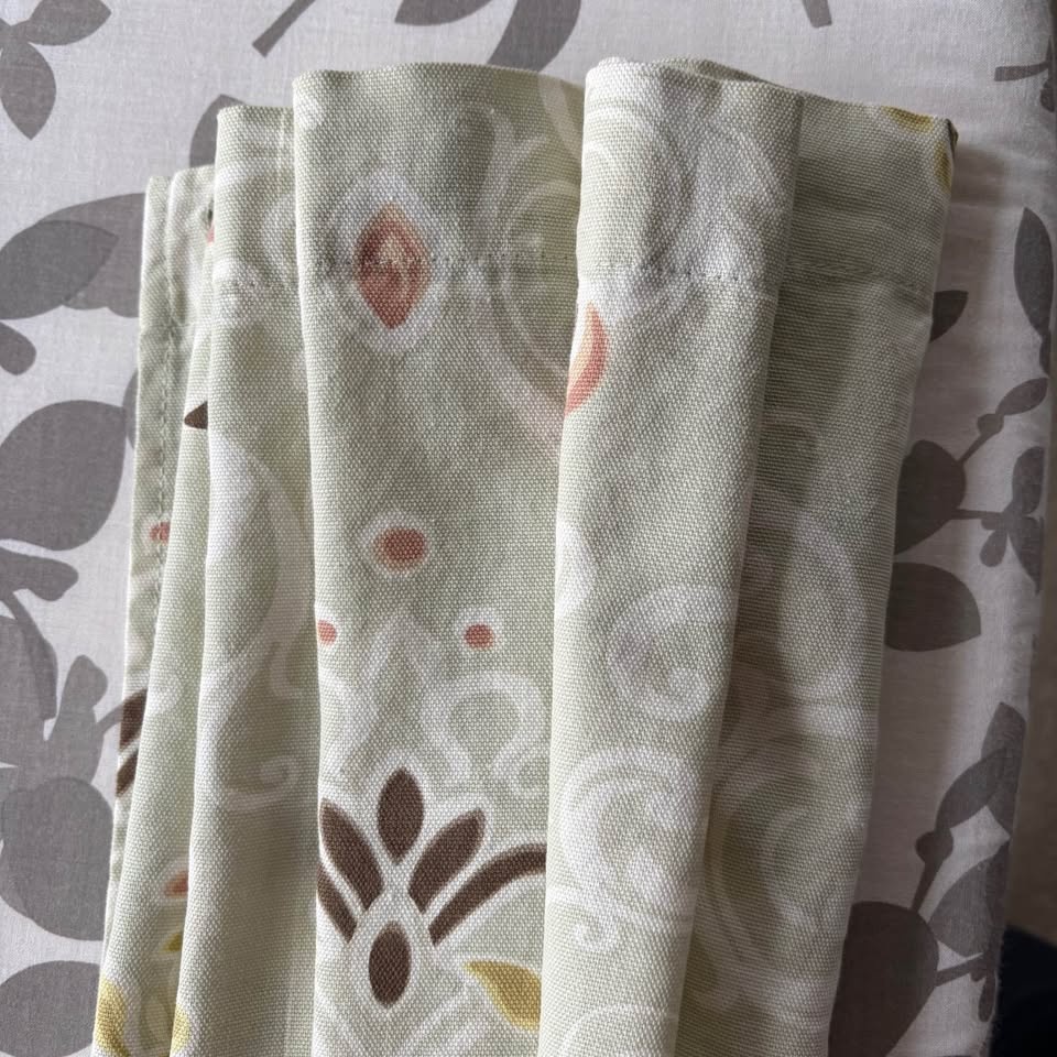 Laura Ashley Floral Damask Cotton Drapes 1990s - photo 4