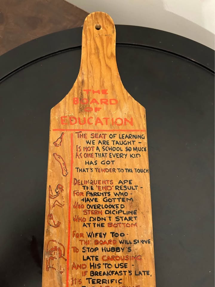 Vintage Wooden “Board of Education” Paddle - photo 2