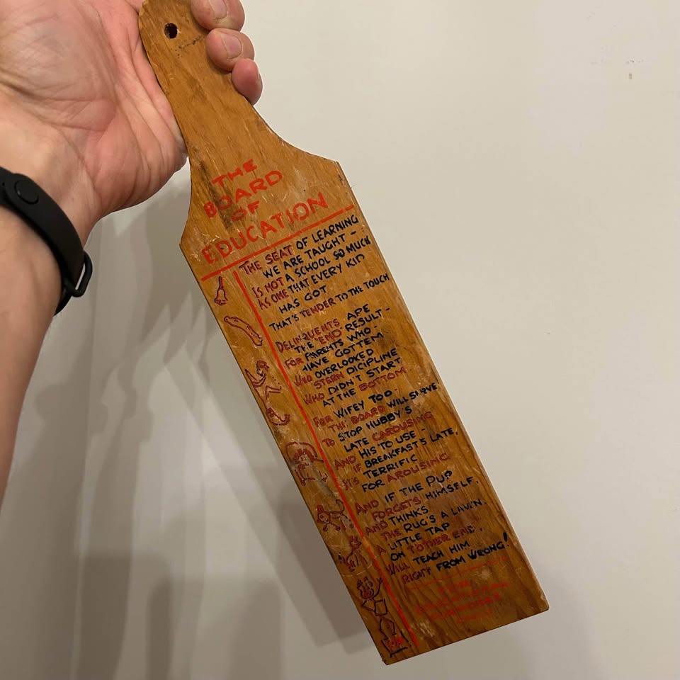 Vintage Wooden “Board of Education” Paddle - photo 3