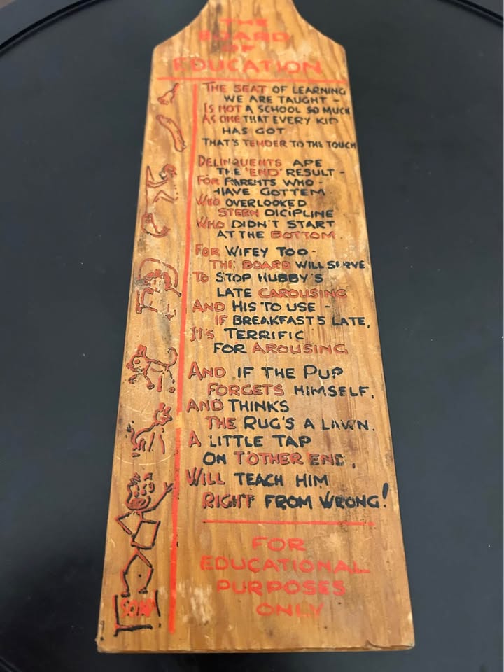 Vintage Wooden “Board of Education” Paddle - photo 5