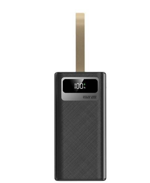 50000mAh Portable Power Bank with 22.5W Fast Charging - Black - photo 2