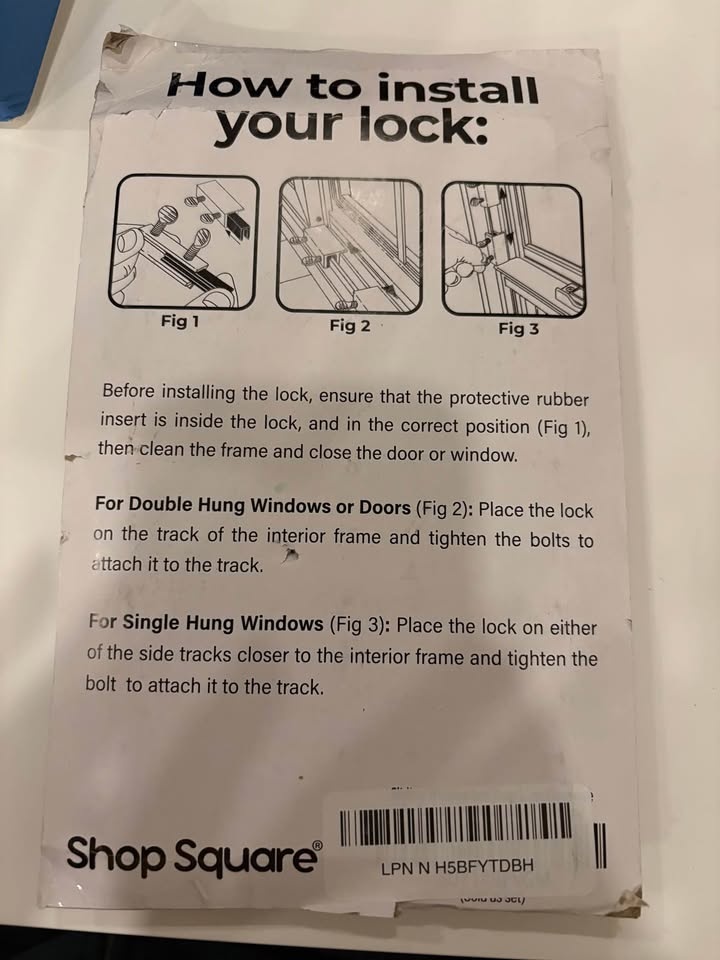 Shop Square sliding door lock 10 pack - photo 2