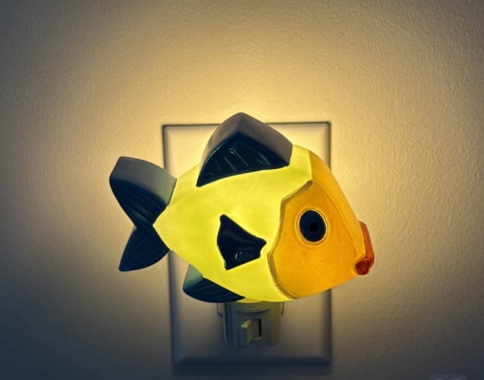Pottery barn kids Fish plugin Night Light - photo 3