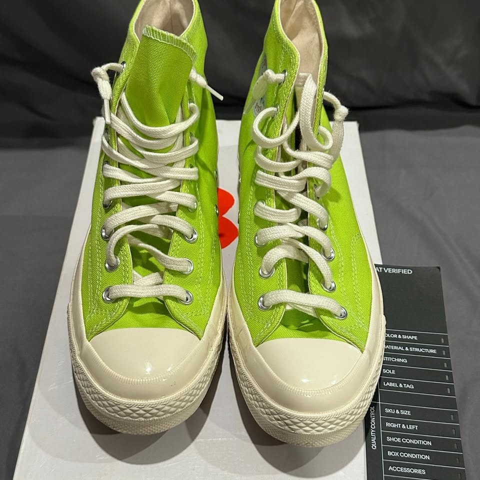 Comme des Garçons Converse Chuck 70 Hi 'Bright Green'