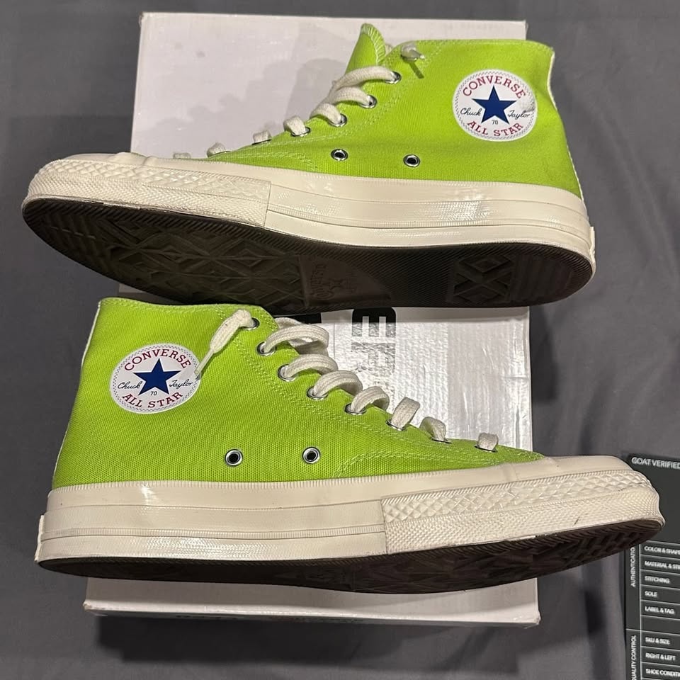 Comme des Garçons Converse Chuck 70 Hi 'Bright Green' - photo 2