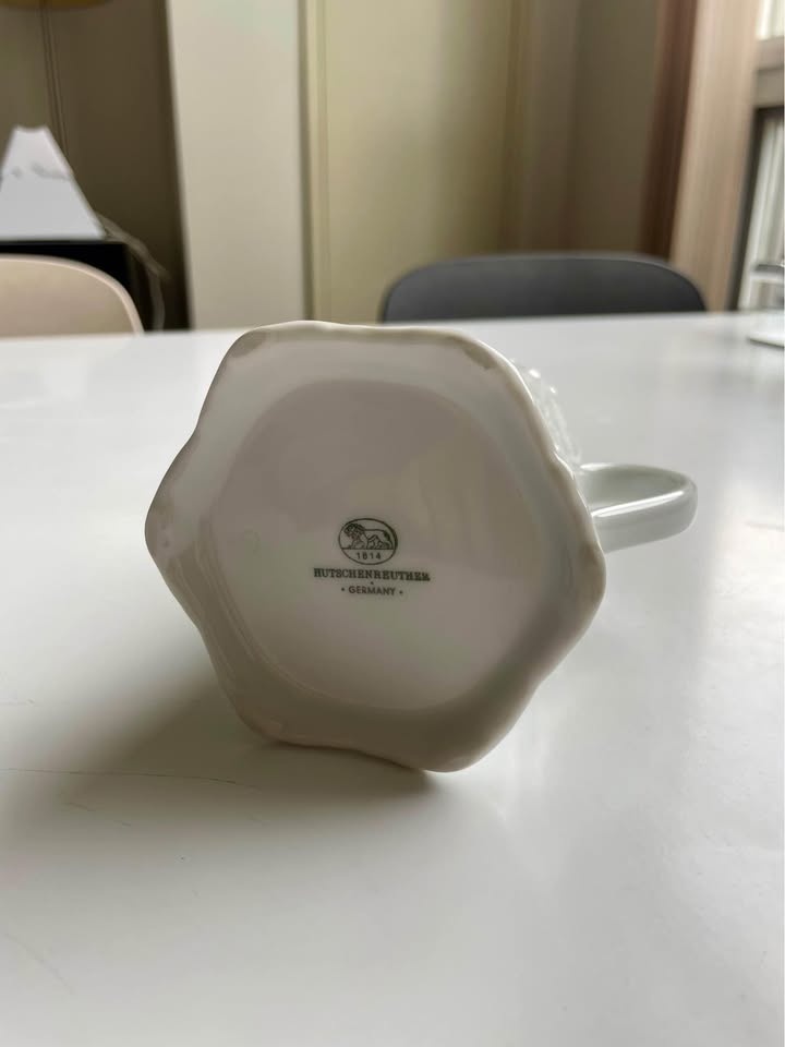 Vintage Creamer Racine (All White) by HUTSCHENREUTHER