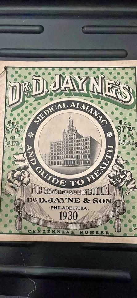 Vintage 1930 and 1931 Dr. D. Jaynes Medical Almanac