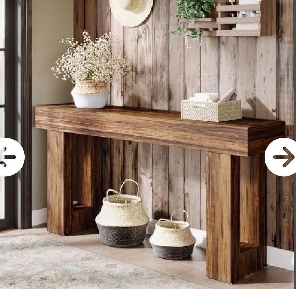 New farmhouse console table(firm price) - photo 2