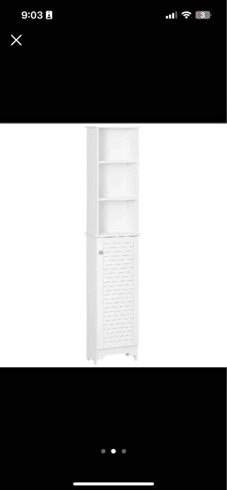 NEW Slim Tall Bathroom Cabinet