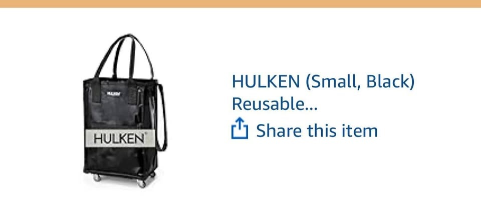 HULKEN Reusable Grocery Bag On Wheels
