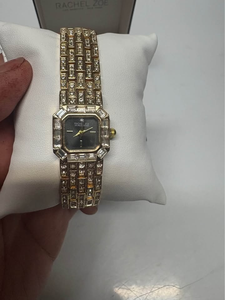 ✨ Rachel Zoe Gold Crystal Watch – Brand New w/ Box - photo 5