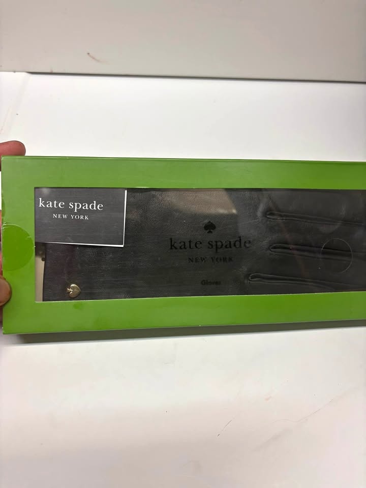 💚 Kate Spade New York Leather Gloves Black– Women’s XL– Brand Ne