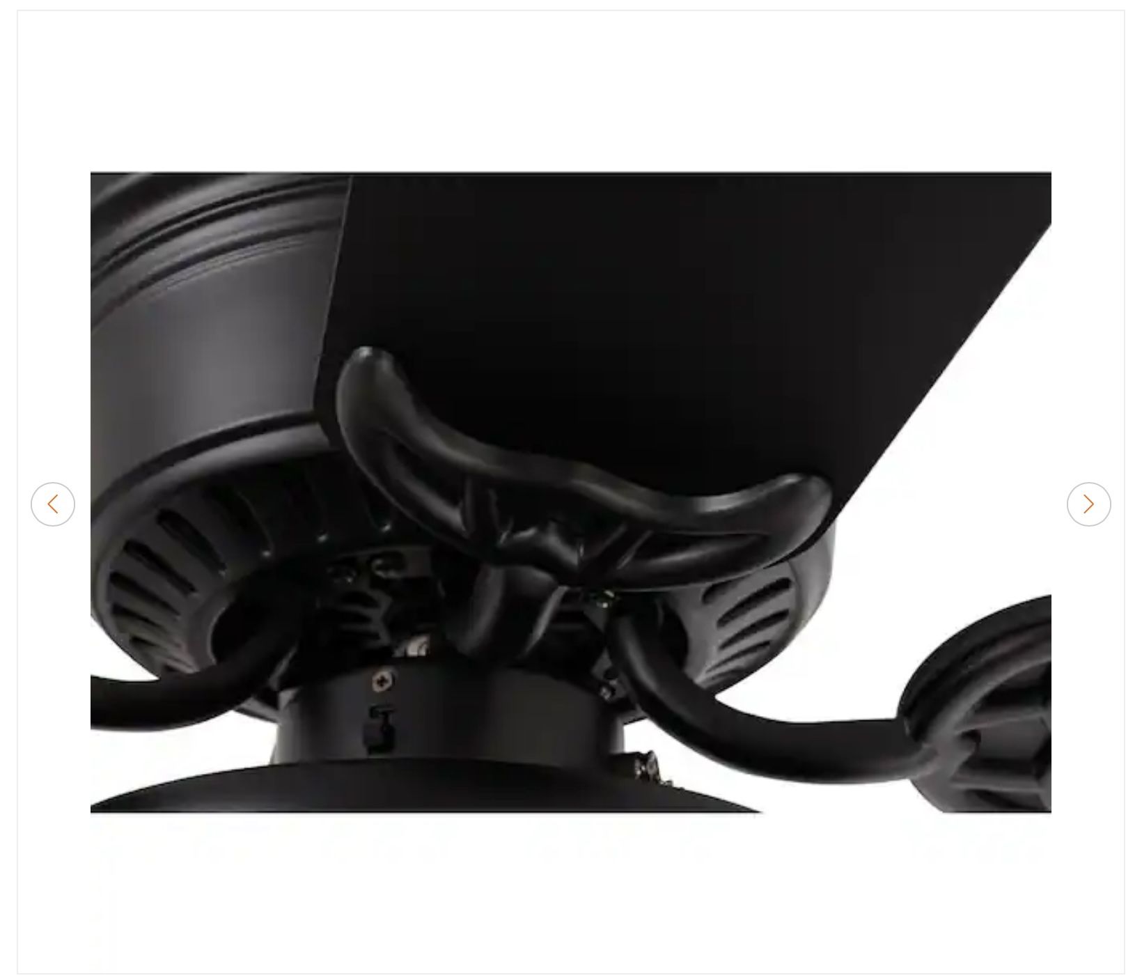 Hampton Bay Hugger 52 in. LED Indoor Black Ceiling Fan - New - photo 4