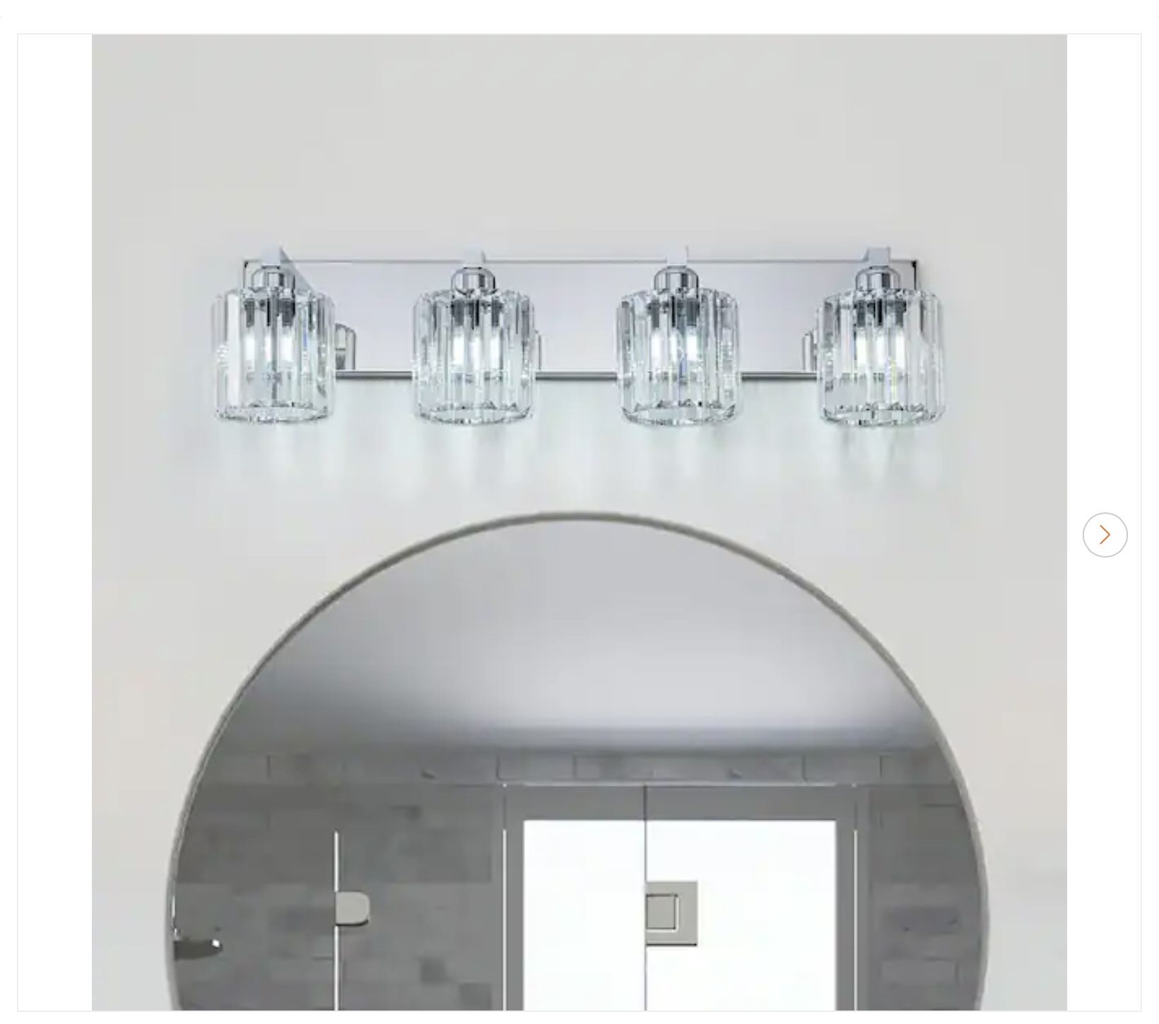 Orillia 4-Light Chrome Bathroom Vanity Light - New