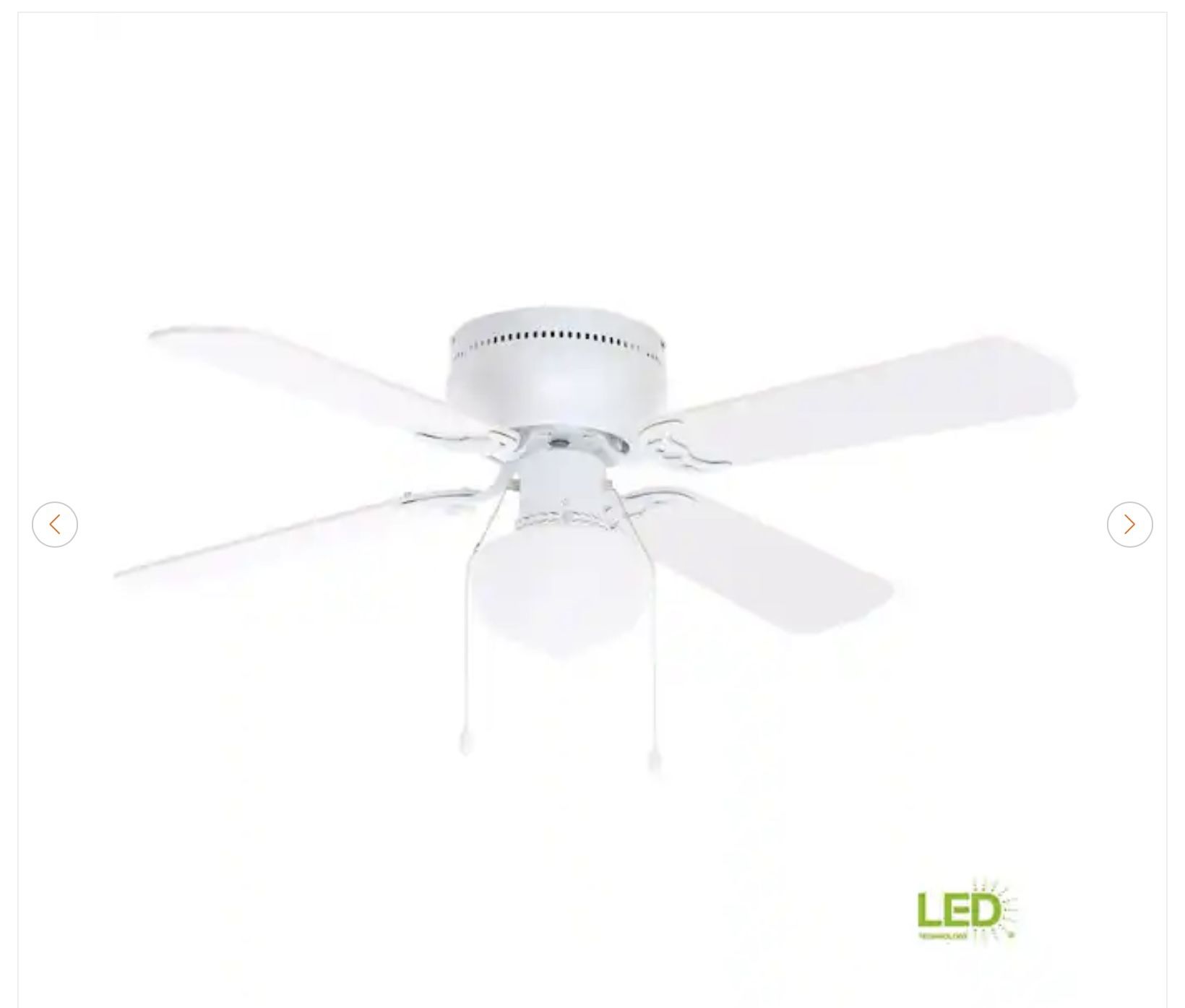 Littleton 42 in. LED Indoor White Ceiling Fan - New
