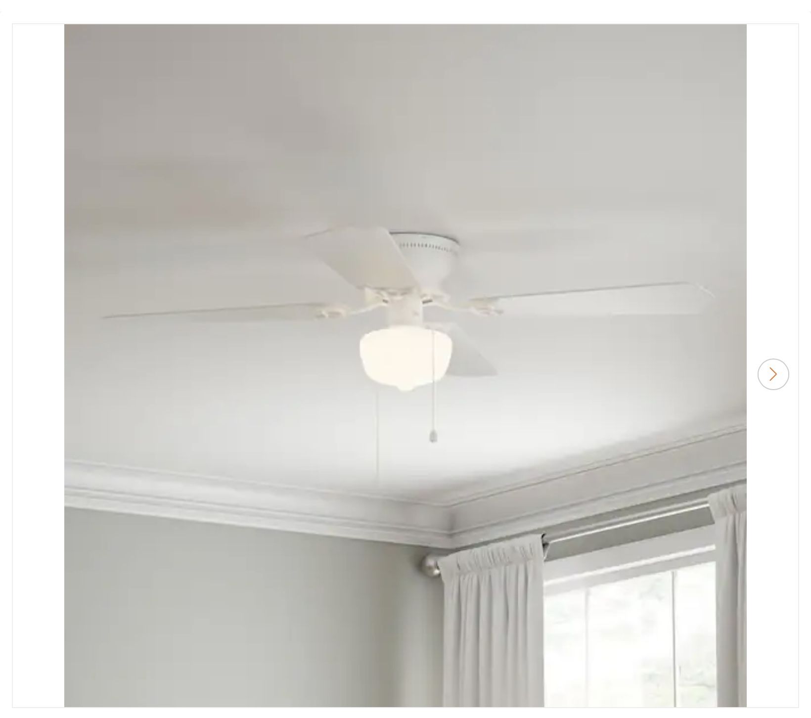 Littleton 42 in. LED Indoor White Ceiling Fan - New - photo 2