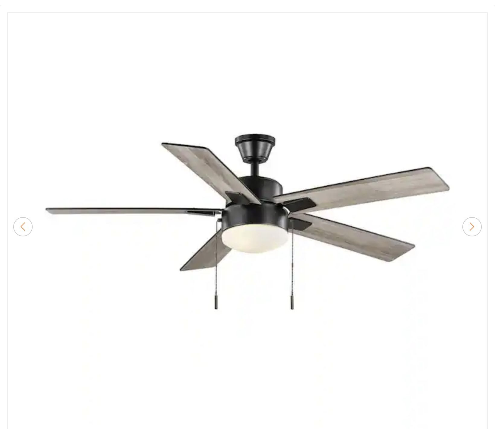 52 in. Corwin Indoor/Outdoor Matte Black LED Ceiling Fan - New - photo 2
