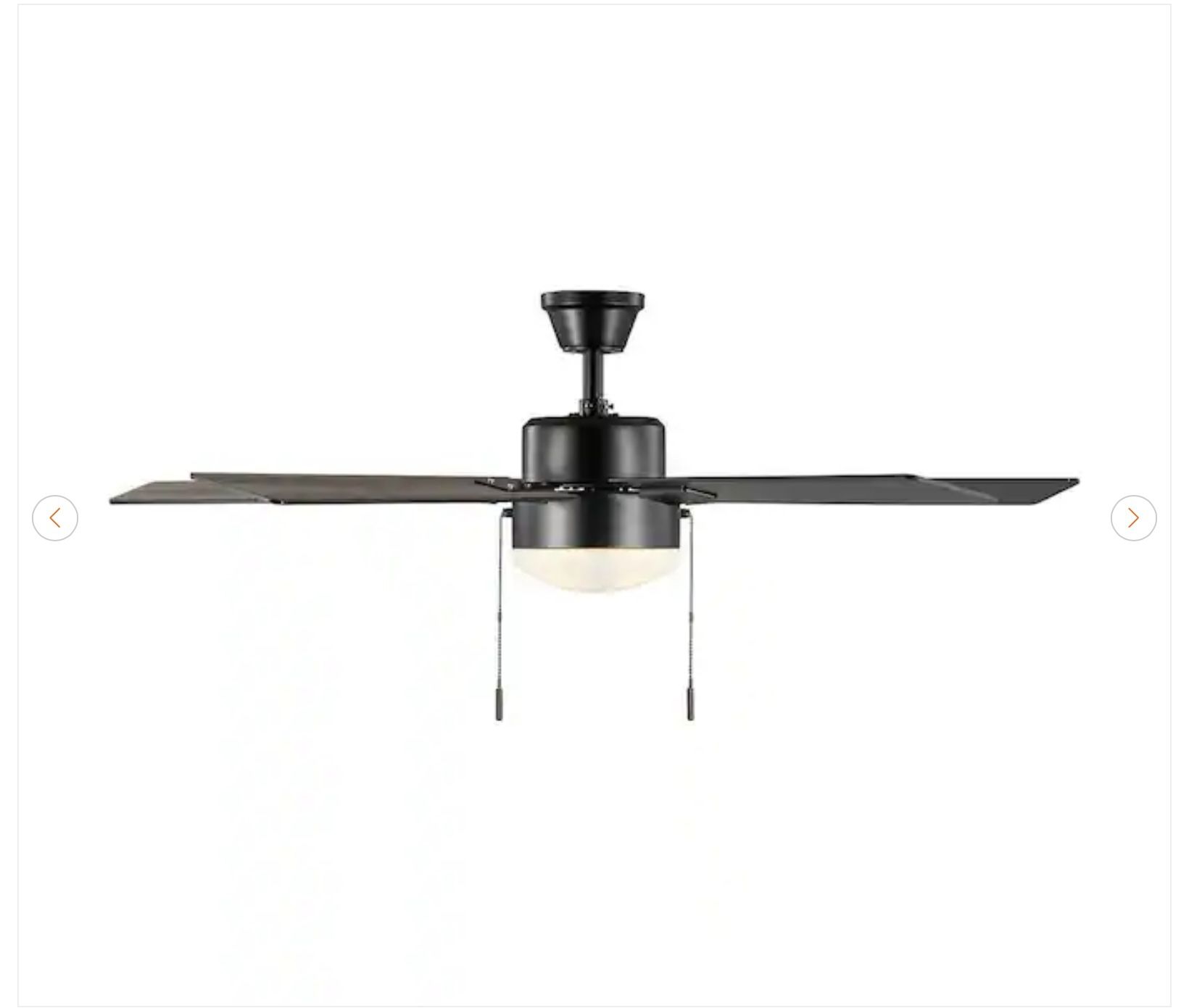52 in. Corwin Indoor/Outdoor Matte Black LED Ceiling Fan - New - photo 4