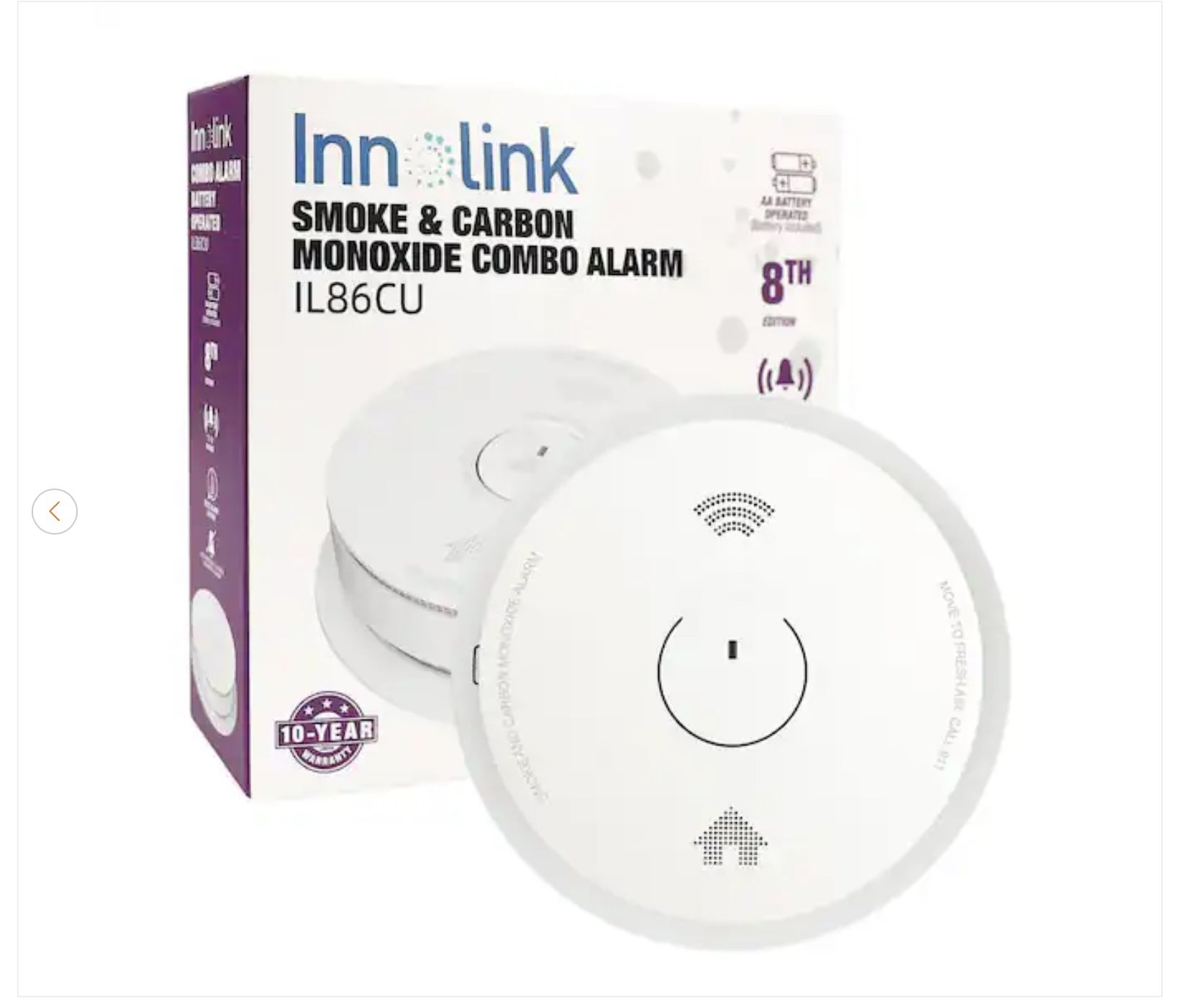 Smoke & Carbon Monoxide Detector 4-Pack - New