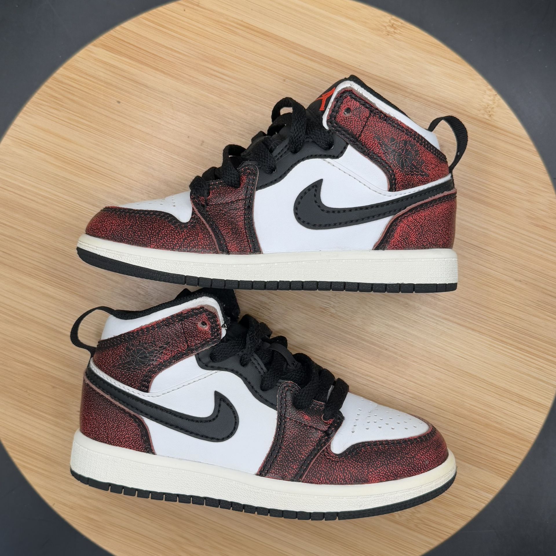 Nike Air Jordan 1 Mid (PS) Away Chicago Black Infrared Sz 11C - photo 5
