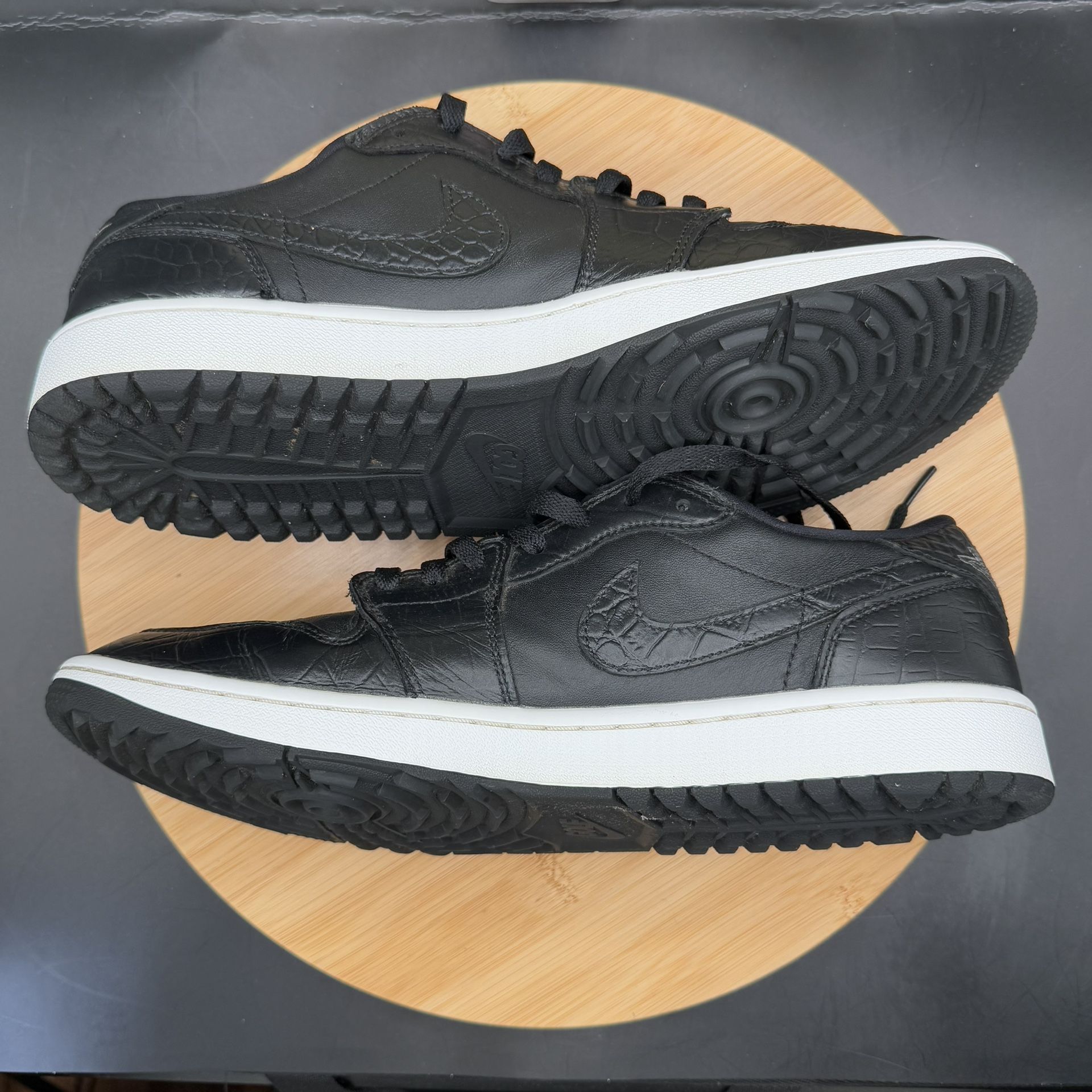 Jordan 1 Retro Low Golf “Black Croc” Men’s Sz 11.5 - photo 5