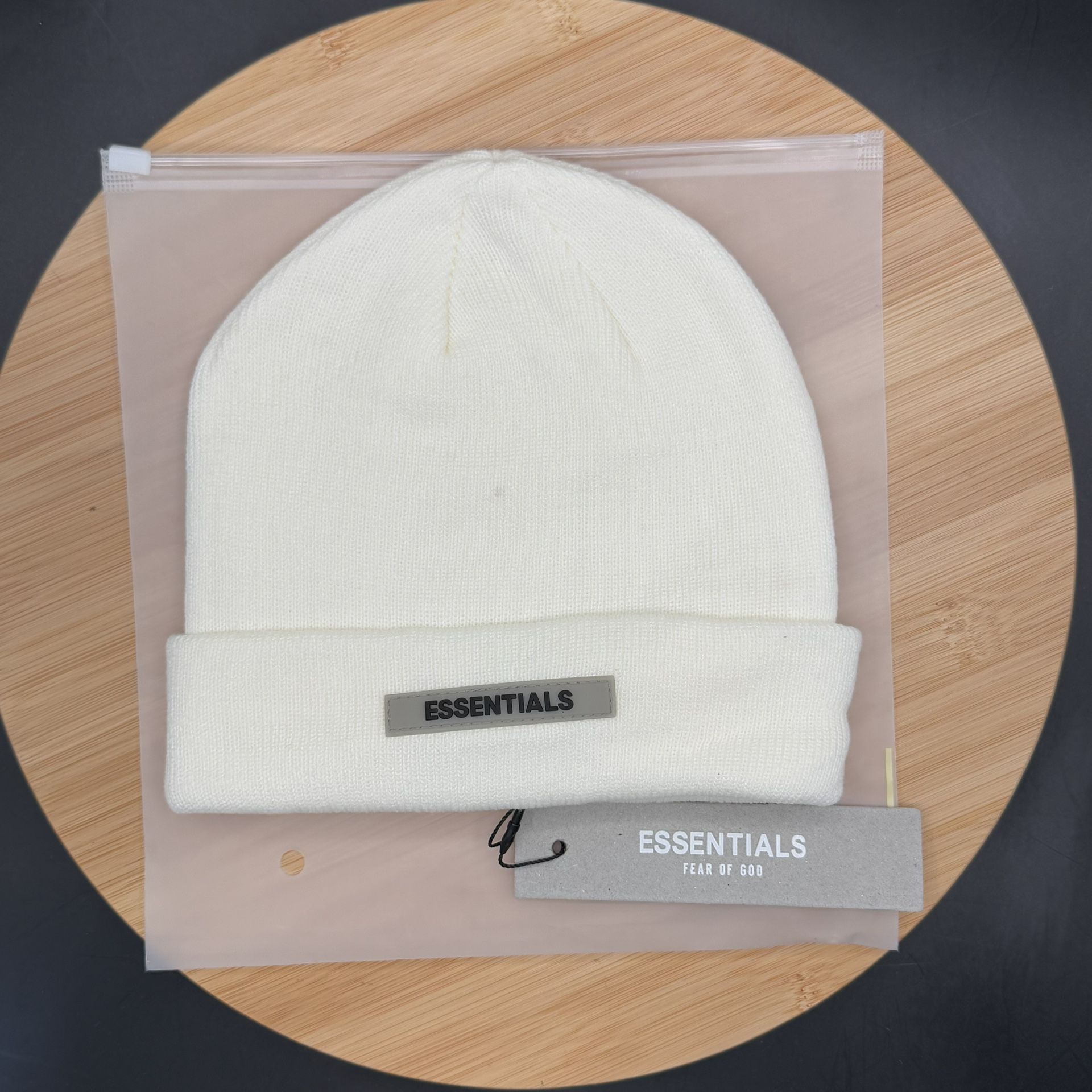 Fear of God FOG Essentials Beanie White/Cream Sz OS - photo 2