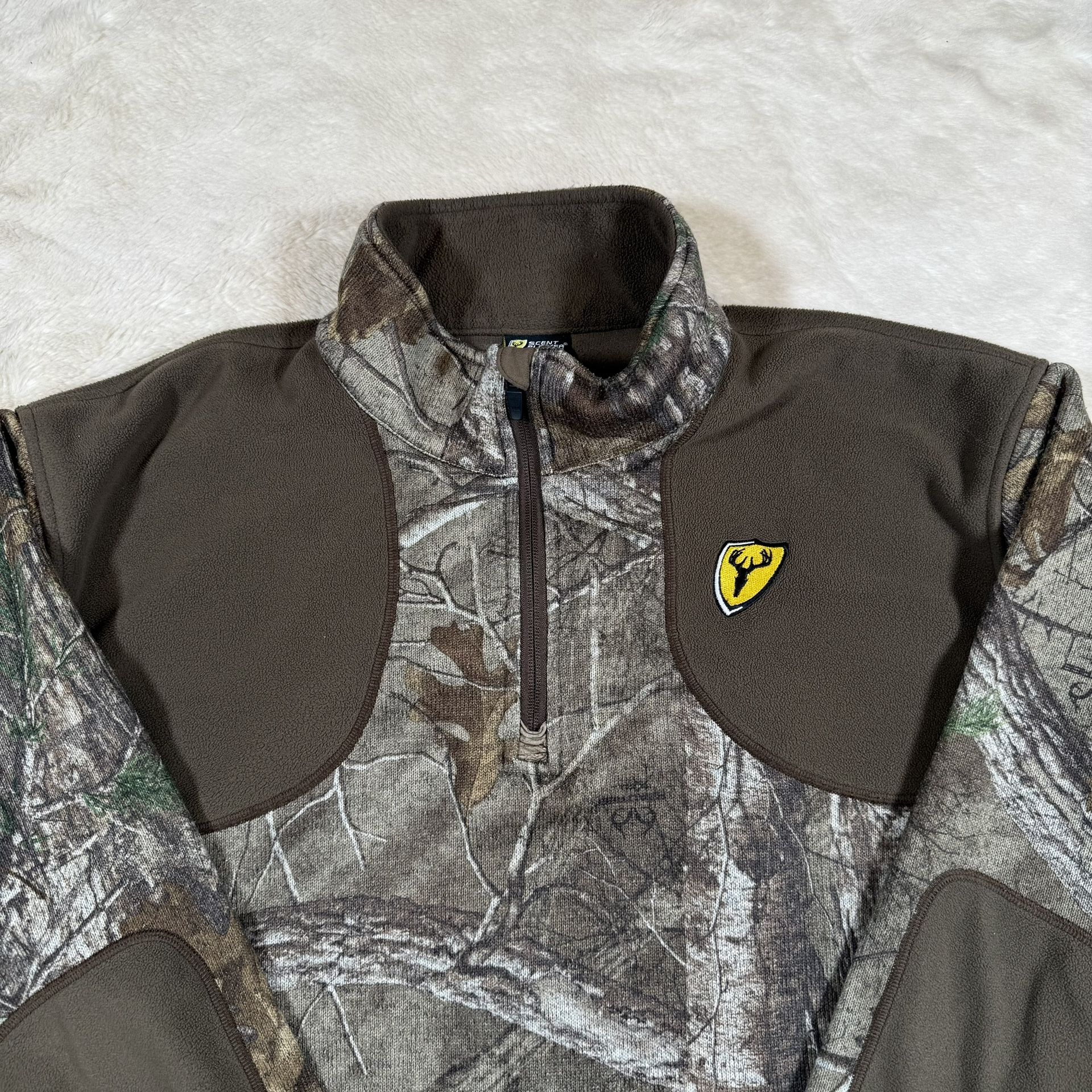 Scent Blocker 1/4 Zip Mens Realtree Camo Pullover Sweater Sz 2XL - photo 4
