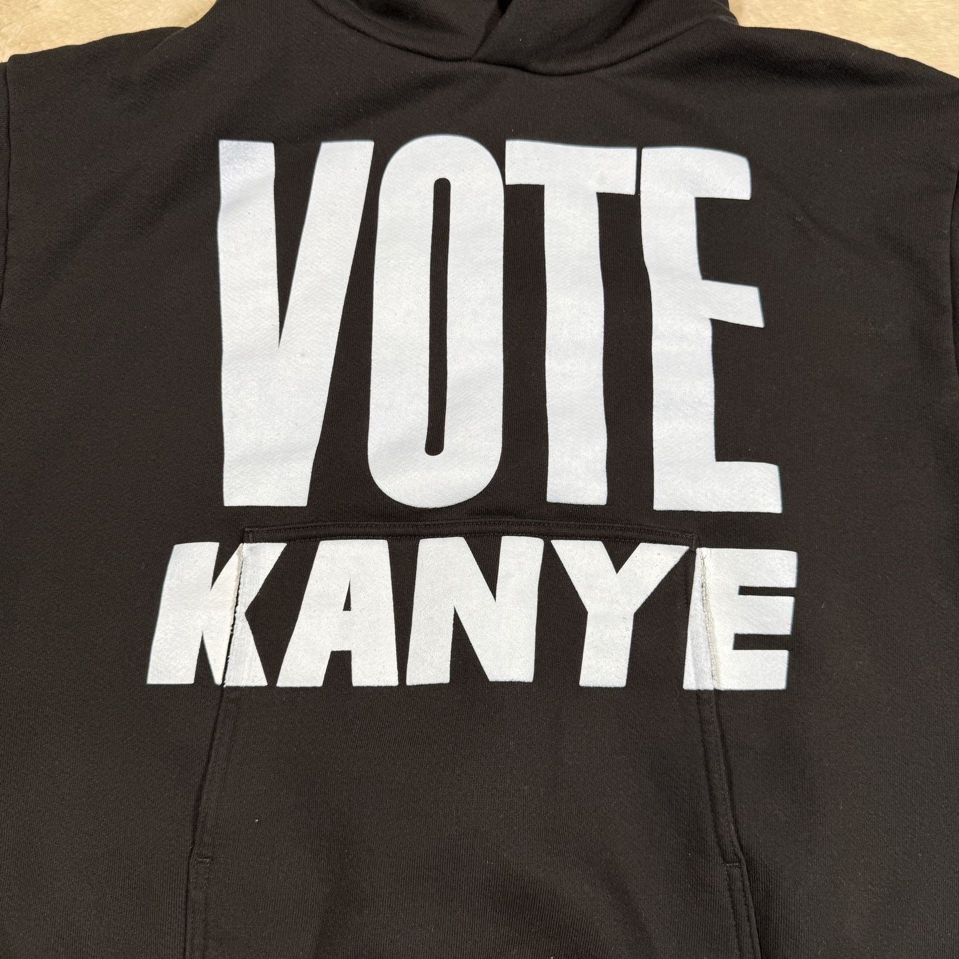 Kanye West Vote Kanye Hoodie Black Sz L (FW20) - photo 3