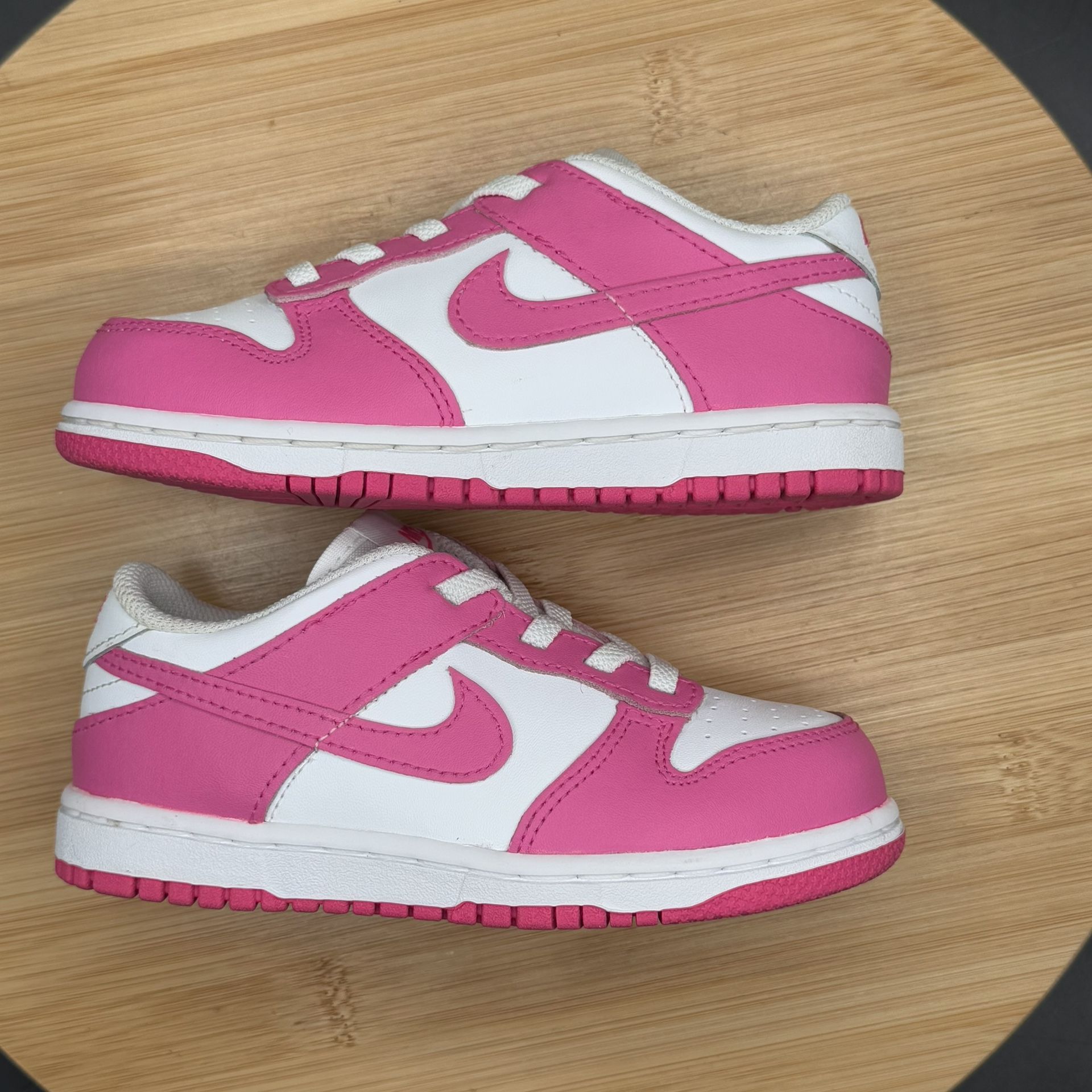 Nike Dunk Low Laser Fuchsia Pnk Barbie Sneakers Sz 10C - photo 4