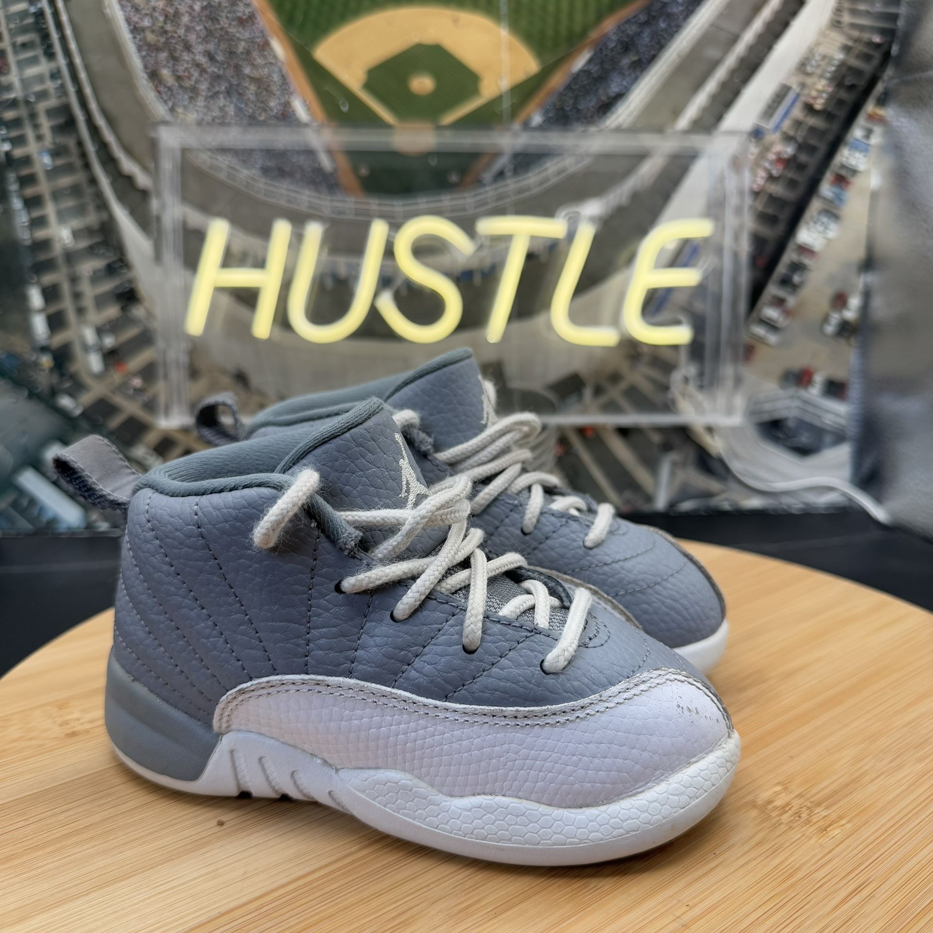 Nike Air Jordan Retro 12 (TD) “Stealth” Toddler Sz 8C - photo 2