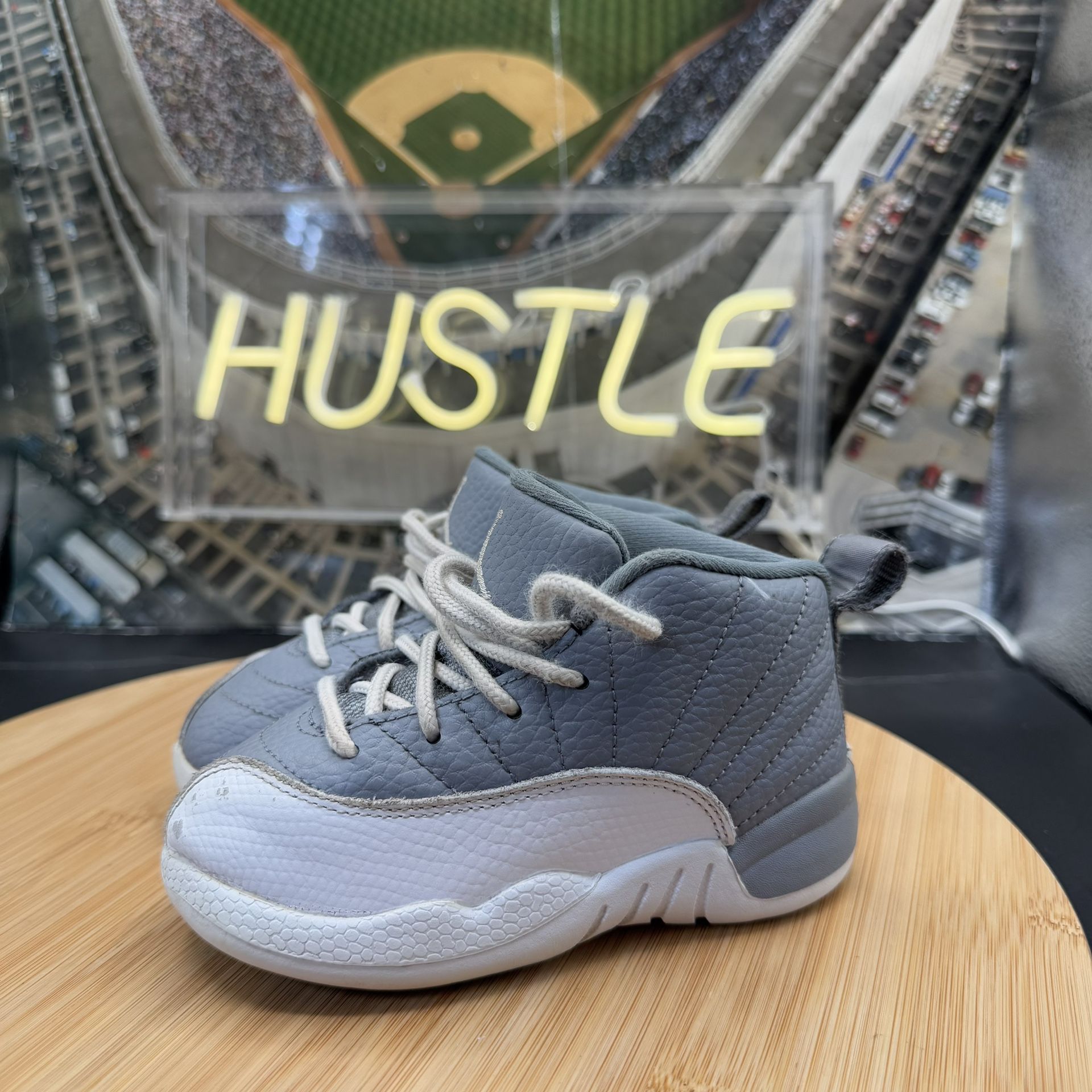 Nike Air Jordan Retro 12 (TD) “Stealth” Toddler Sz 8C - photo 3