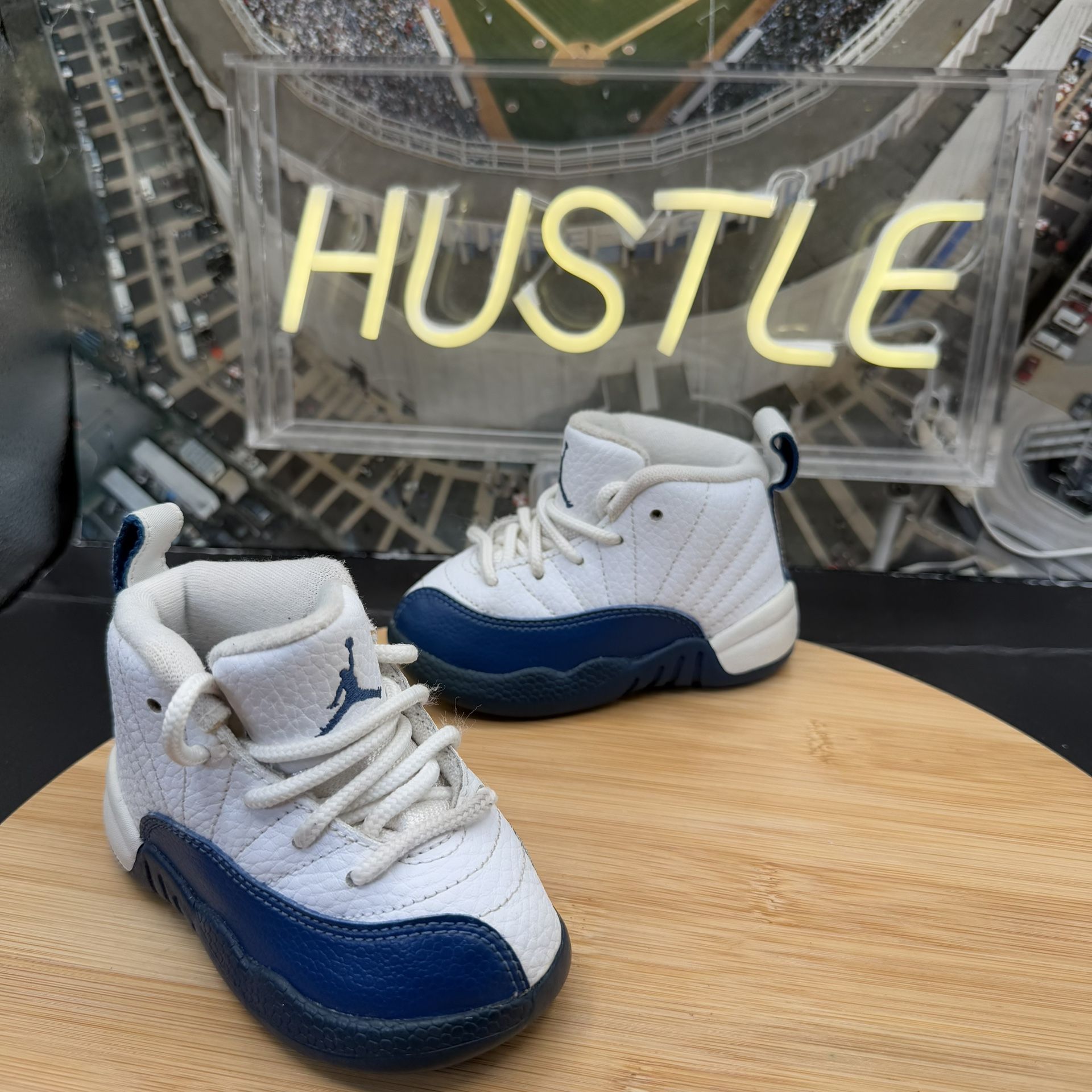Nike Air Jordan XII 12 Retro French Blue Toddler Shoes
