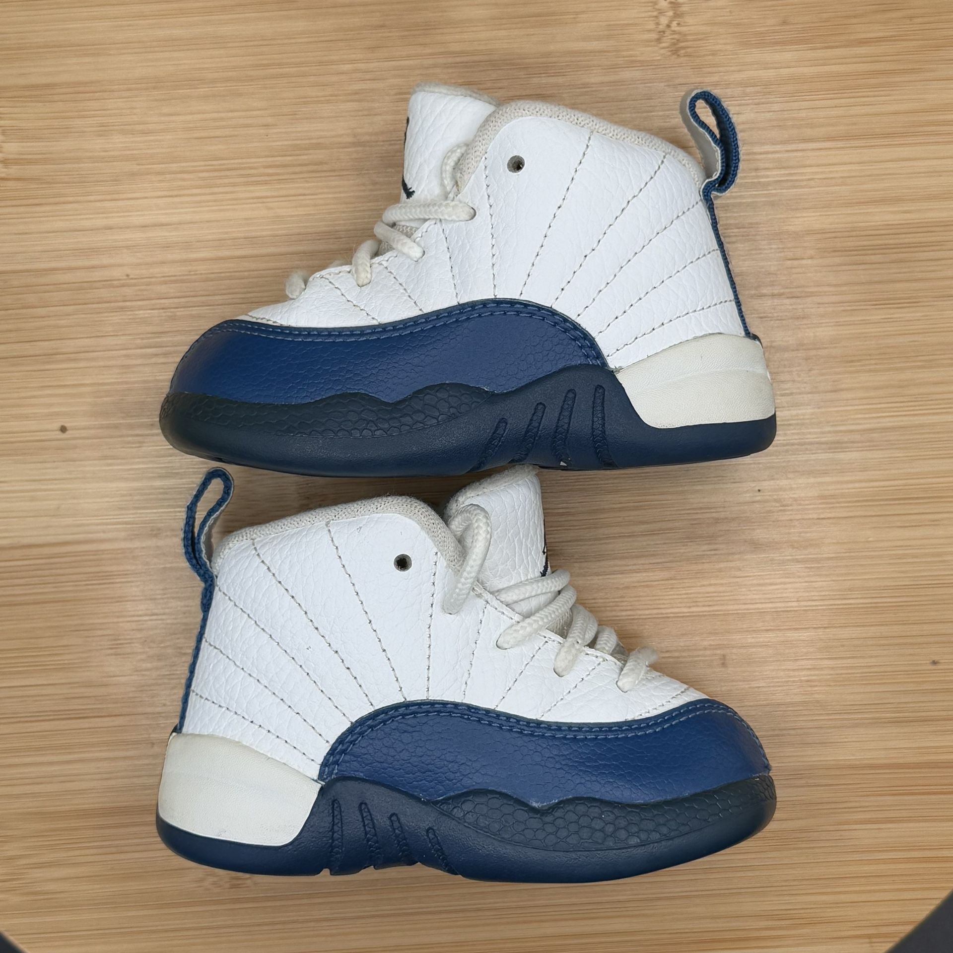 Nike Air Jordan XII 12 Retro French Blue Toddler Shoes - photo 4
