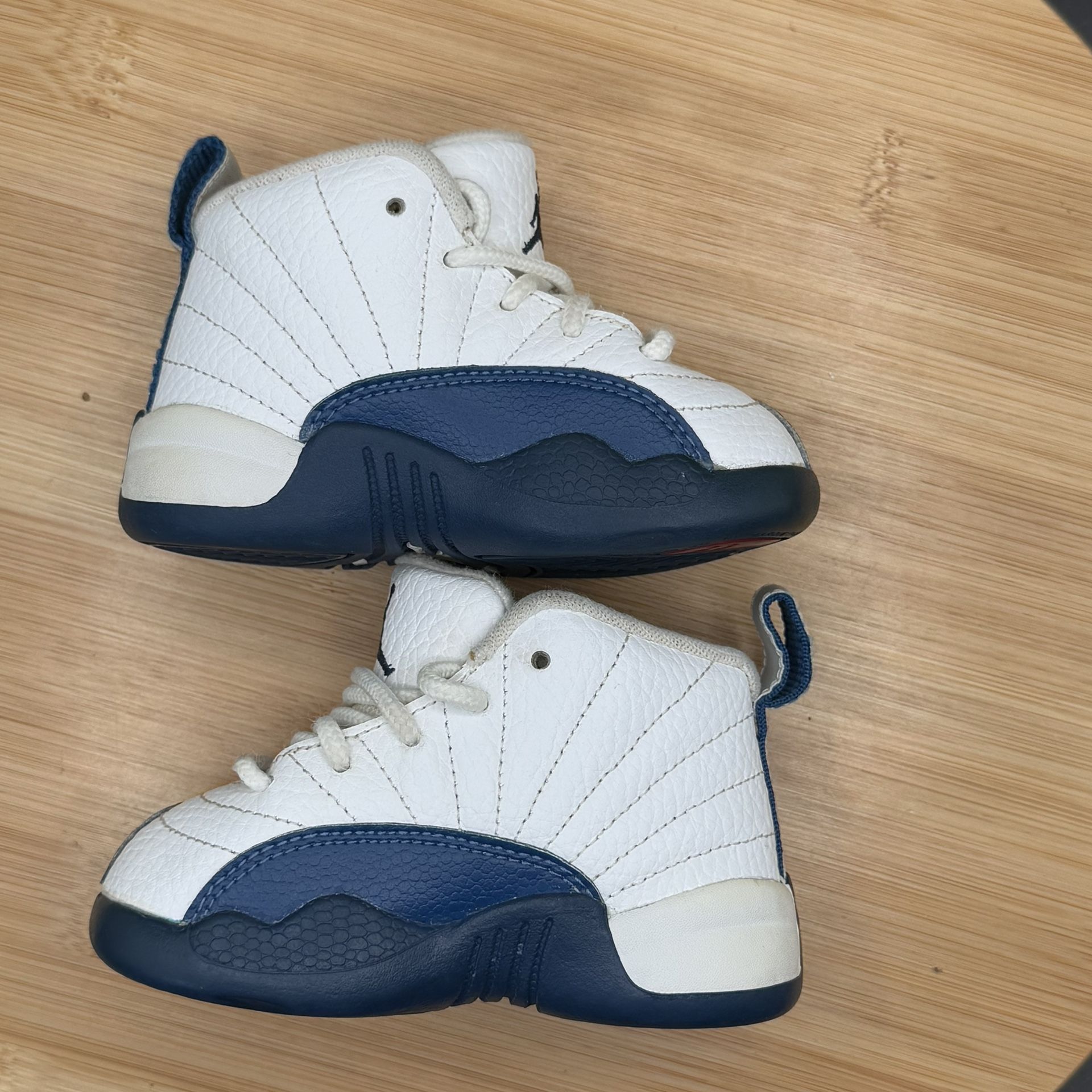 Nike Air Jordan XII 12 Retro French Blue Toddler Shoes - photo 5