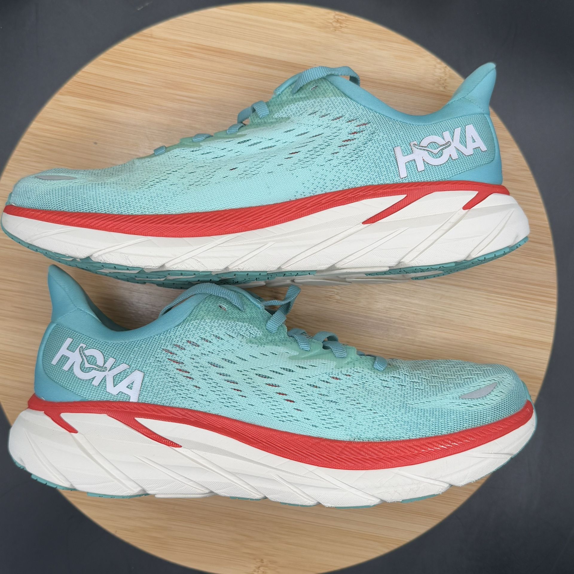 Hoka One One Women’s Clifton 8 “Aquarelle/Eggshell Blue” Sz 7.5B - photo 4