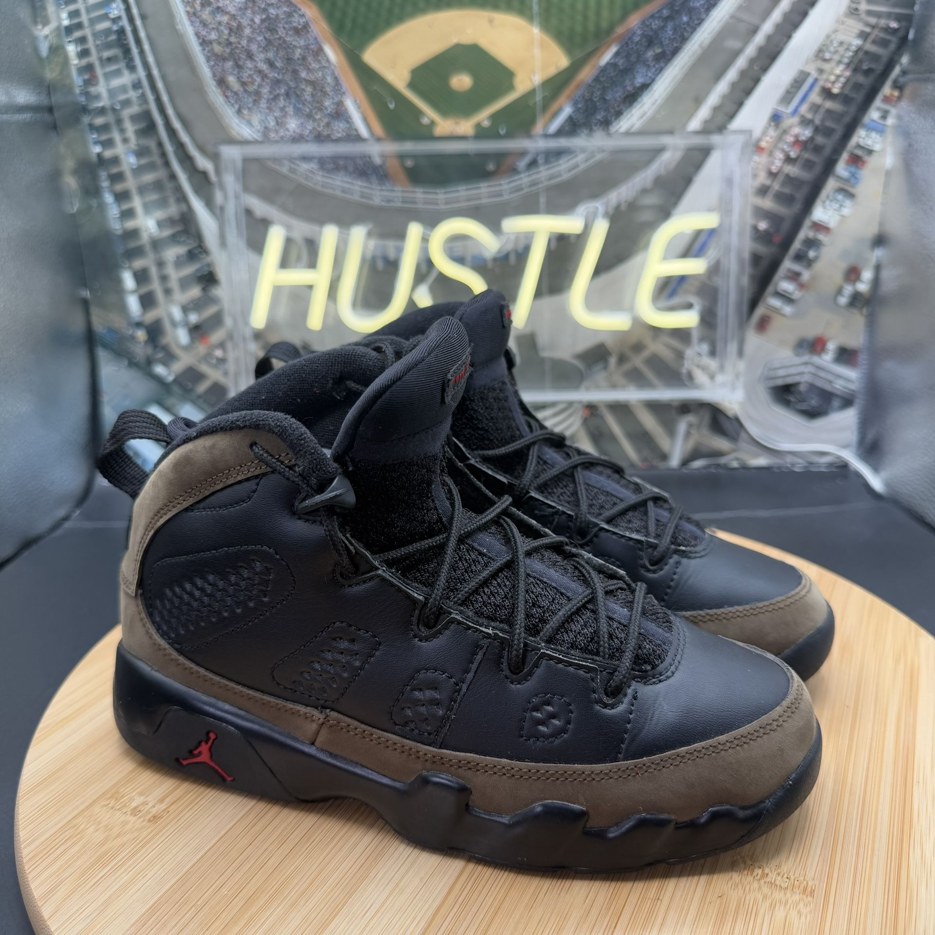 Air Jordan 9 ‘Olive’ (PS) Youth Pre School Size 2Y - photo 2