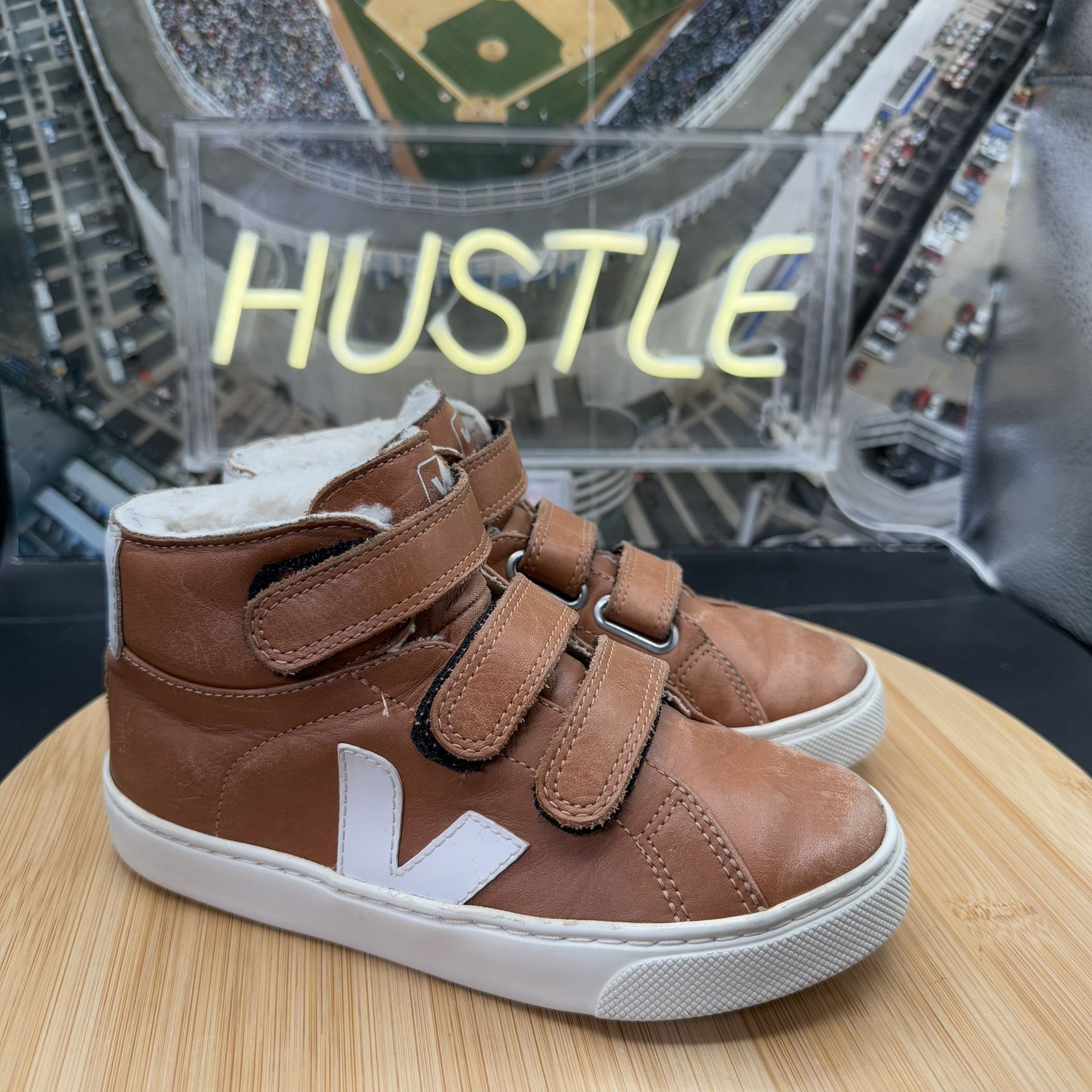 VEJA ESPLAR MID FURED LEATHER TUILE KIDS 13.5 - photo 2