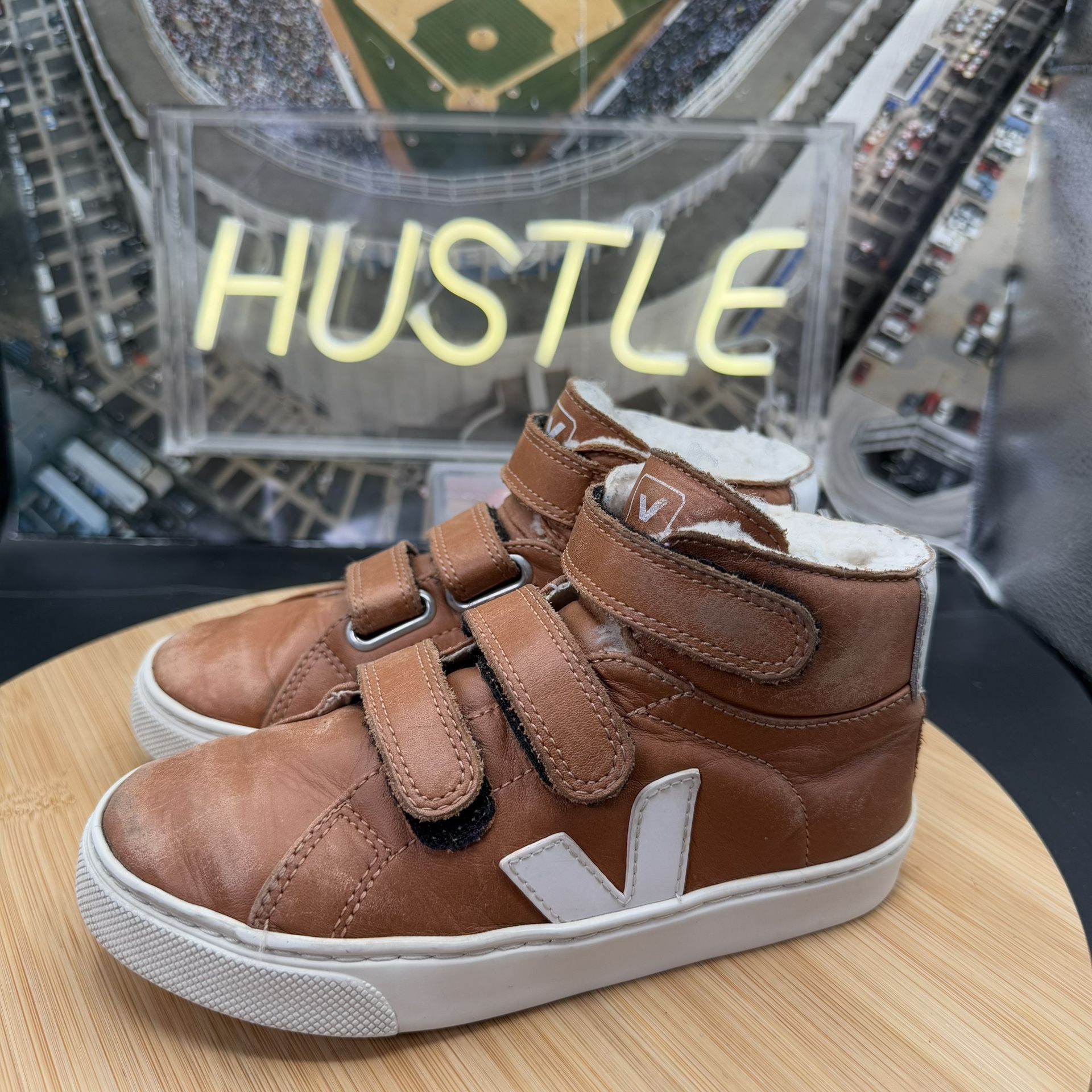 VEJA ESPLAR MID FURED LEATHER TUILE KIDS 13.5 - photo 3